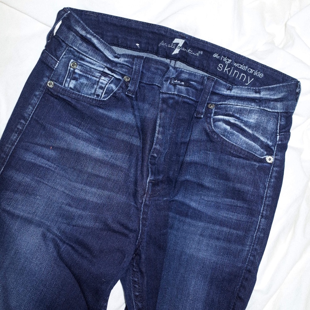 7 for all mankind high waist gwenevere skinny jean